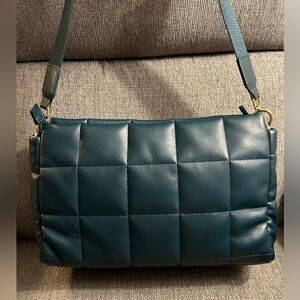 Summer & Rose quilted vegan leather crossbody bag with adjustable strap